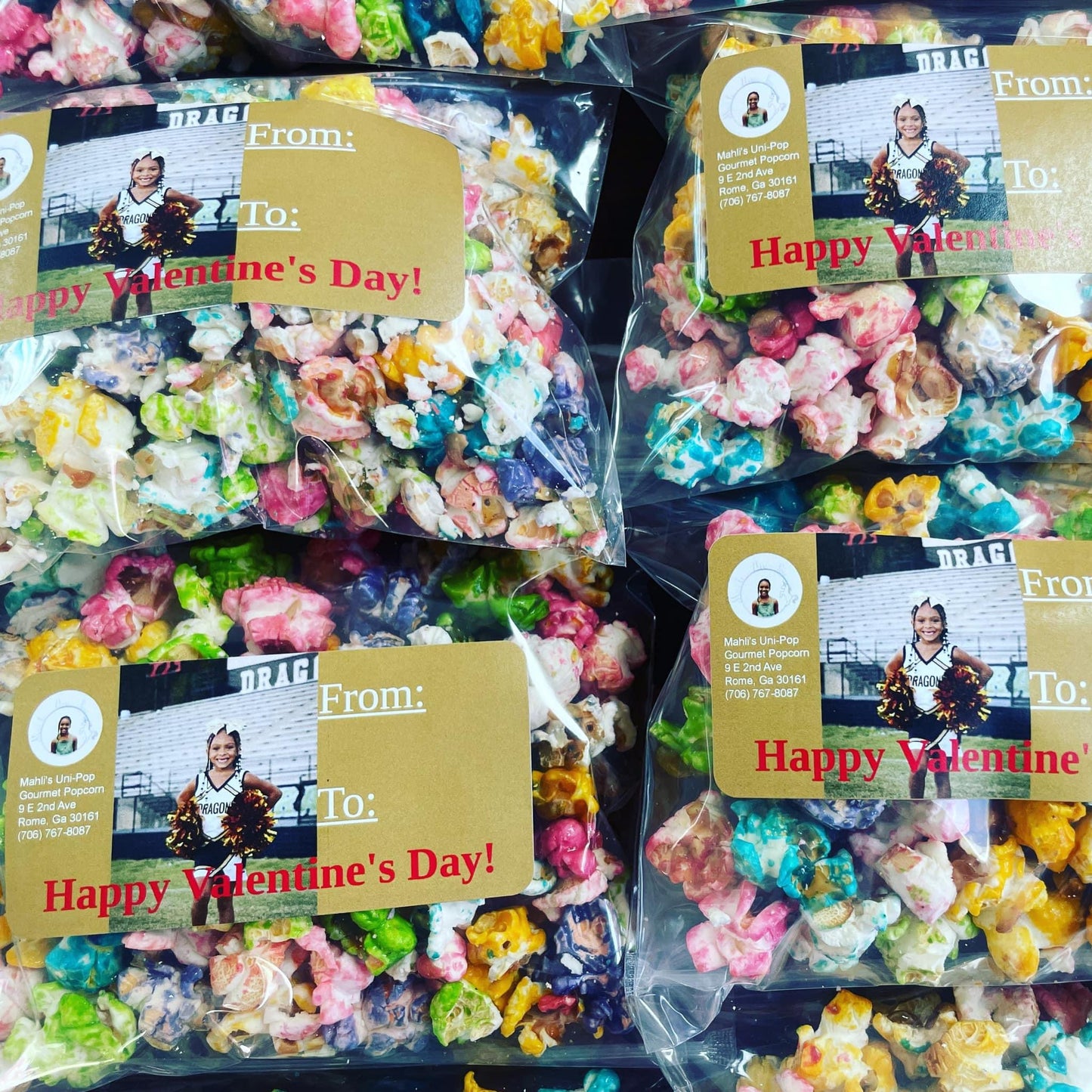 Valentine Day Class Popcorn Goodies