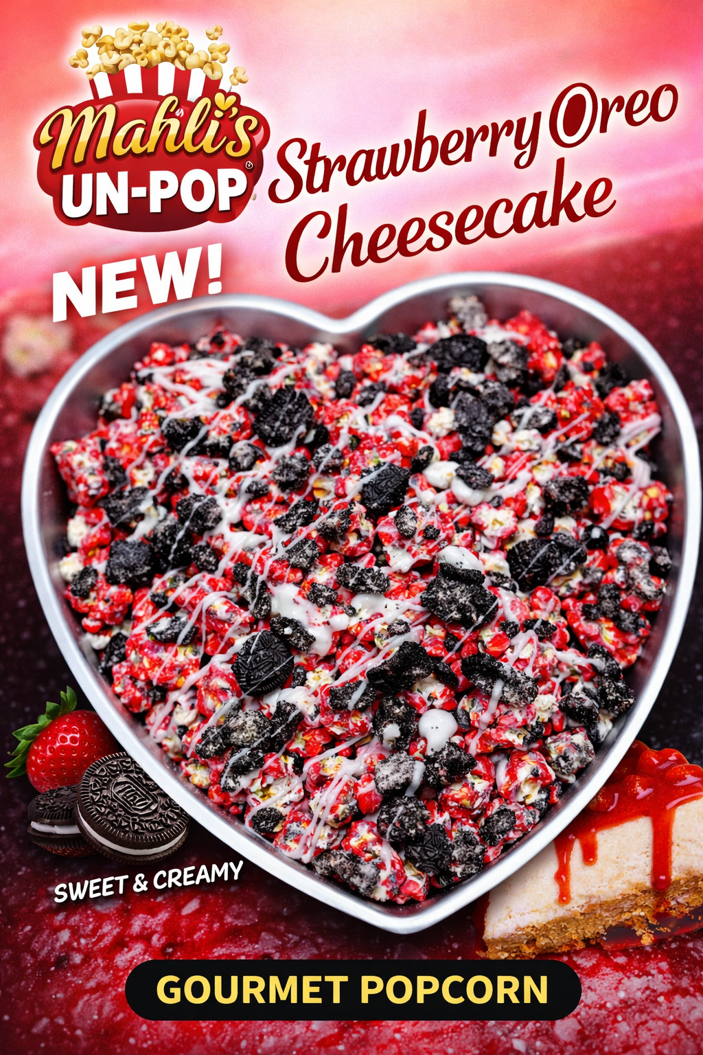 Strawberry Oreo Cheesecake