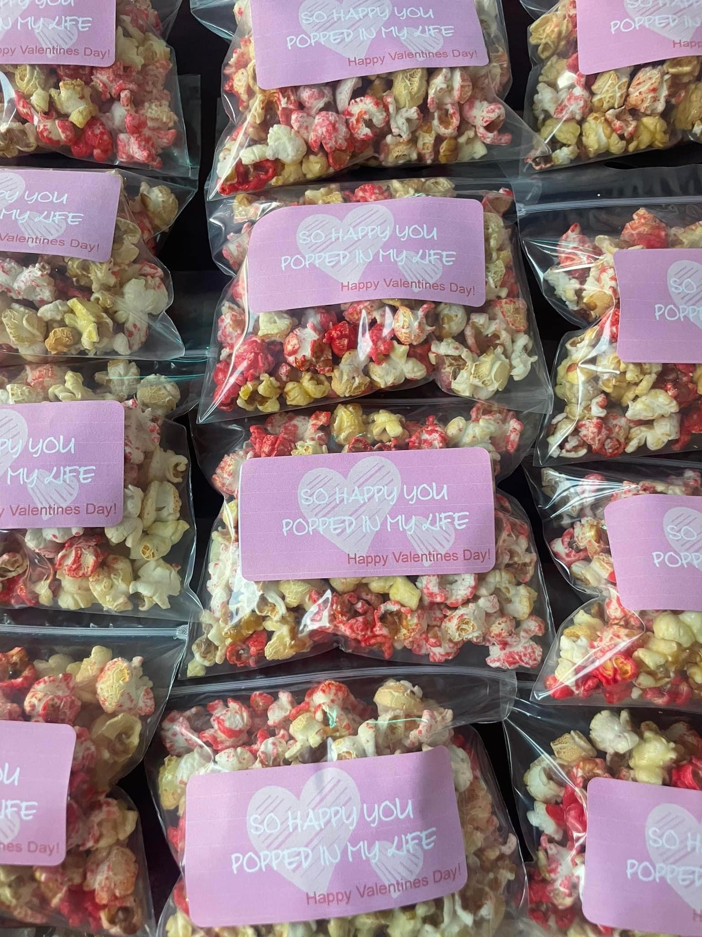 Valentine Day Class Popcorn Goodies